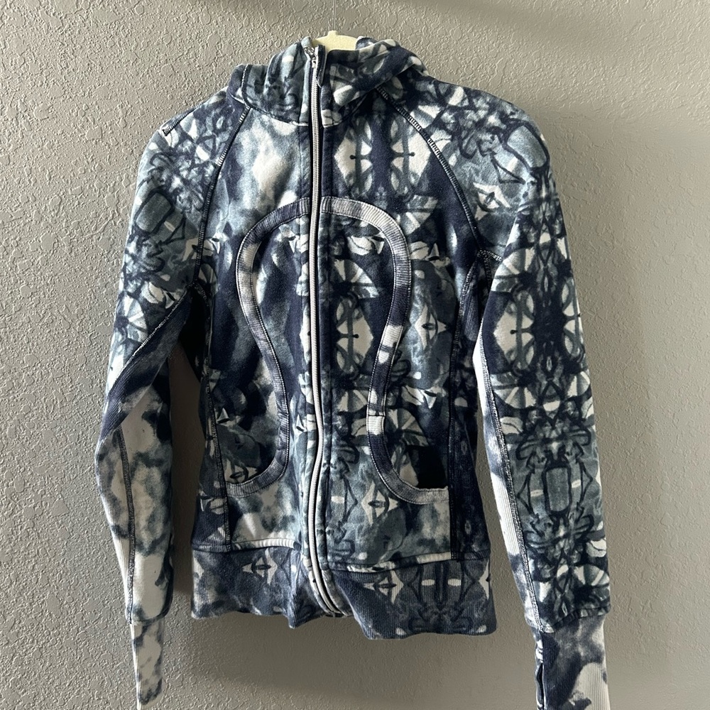 lululemon athletica Blue and White Hoodie